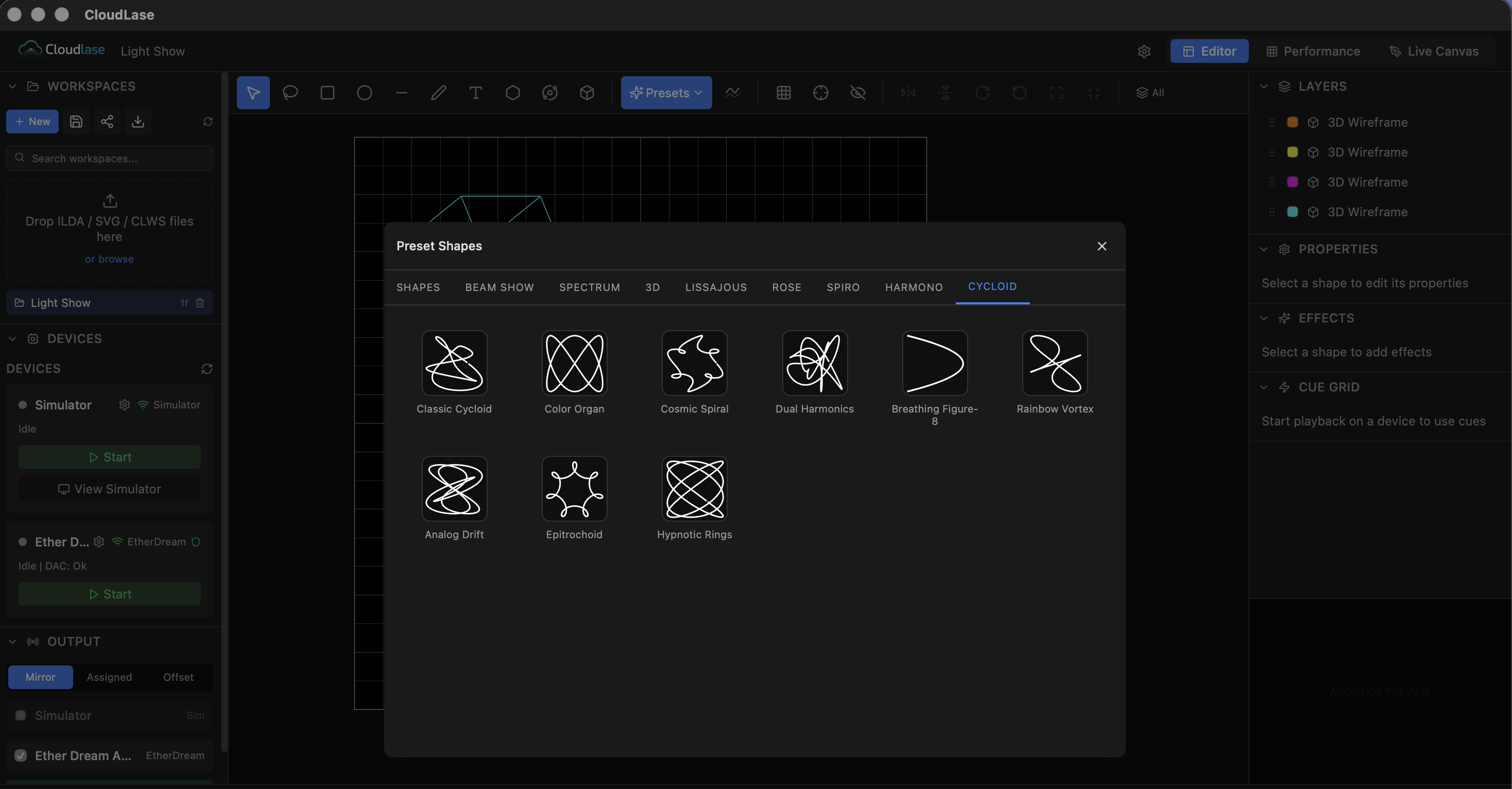 Presets for every style